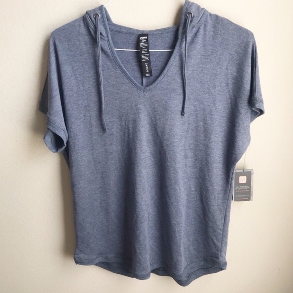RBX | Women’s Hooded Active Wear Top Slate Blue